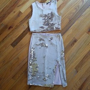 2pc Seguin Crop Skirt Set